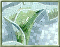 Quadro Decorativo com Mosaico  Floral