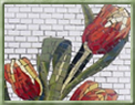 Numero de Mosaico Floral com Tulipas