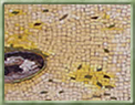 Balcão em mosaico da rede de Pizzarias 14 Bis